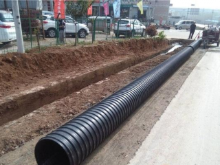 HDPE波紋管施工現場(chǎng)